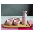 Quality Pink Sakura Ceramic Wine Set